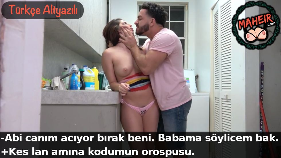 Kardeşini Külotla Görmeye Dayanamadı Duvara Yaslayıp Sikti