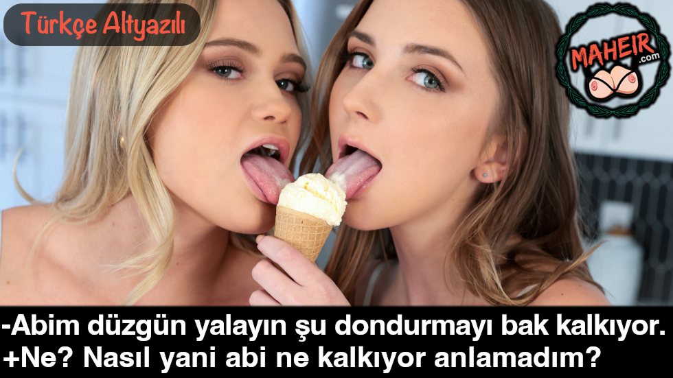 Yarak Yalar Gibi Dondurma Yalayan Kız Kardeşine Sikini Yalattı